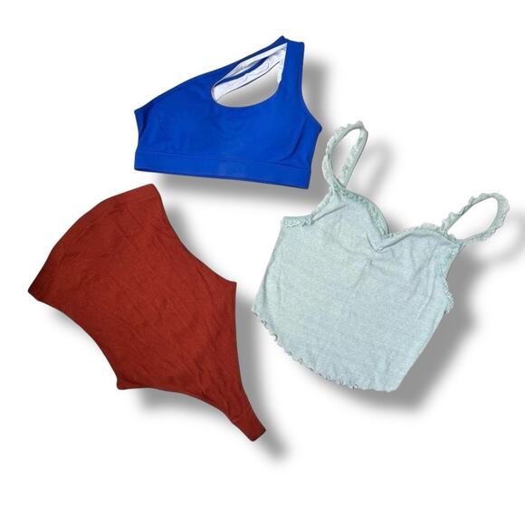 Urban Outfitters Shein Womens Bundle Size M 3 Pc Tops Bodysuit Casual Summer Lot - Picture 1 of 8